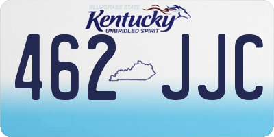 KY license plate 462JJC