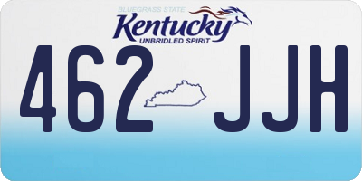 KY license plate 462JJH