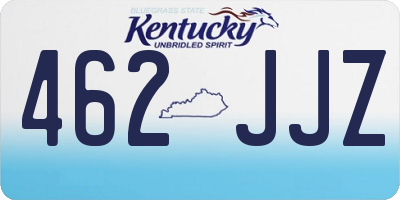 KY license plate 462JJZ