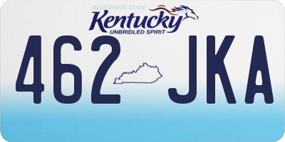 KY license plate 462JKA