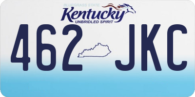 KY license plate 462JKC