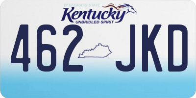 KY license plate 462JKD
