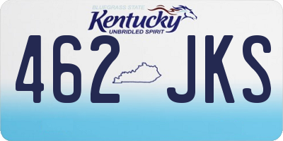 KY license plate 462JKS