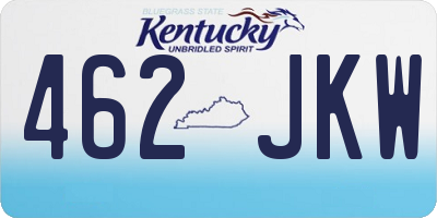 KY license plate 462JKW