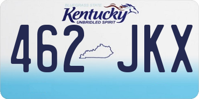 KY license plate 462JKX