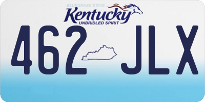 KY license plate 462JLX