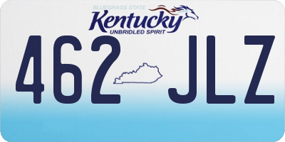 KY license plate 462JLZ