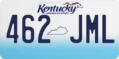 KY license plate 462JML