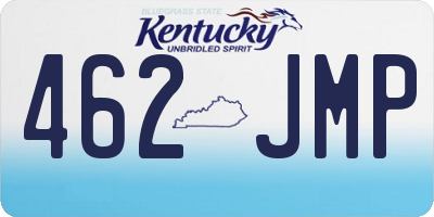 KY license plate 462JMP