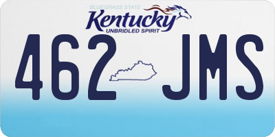 KY license plate 462JMS
