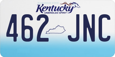 KY license plate 462JNC