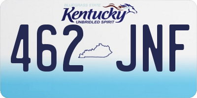 KY license plate 462JNF
