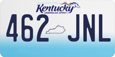 KY license plate 462JNL