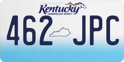 KY license plate 462JPC
