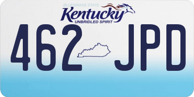 KY license plate 462JPD