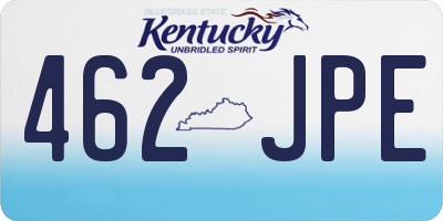 KY license plate 462JPE