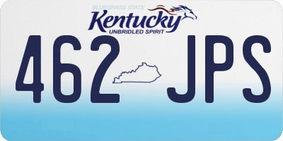 KY license plate 462JPS