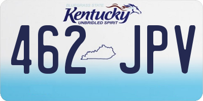 KY license plate 462JPV
