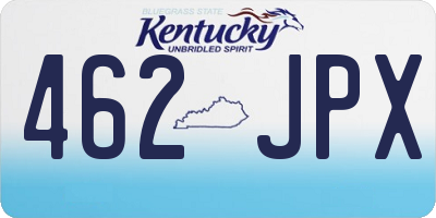 KY license plate 462JPX