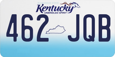 KY license plate 462JQB