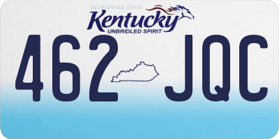KY license plate 462JQC