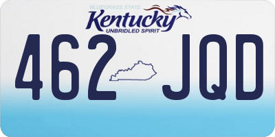 KY license plate 462JQD