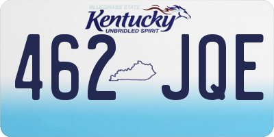 KY license plate 462JQE