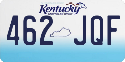 KY license plate 462JQF