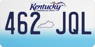 KY license plate 462JQL