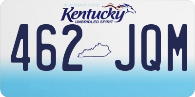 KY license plate 462JQM