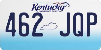 KY license plate 462JQP