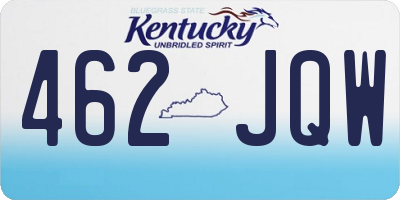 KY license plate 462JQW
