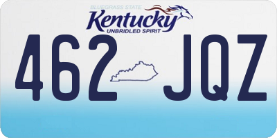 KY license plate 462JQZ