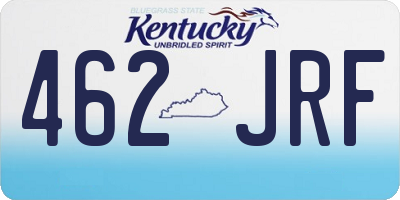 KY license plate 462JRF