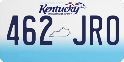 KY license plate 462JRO