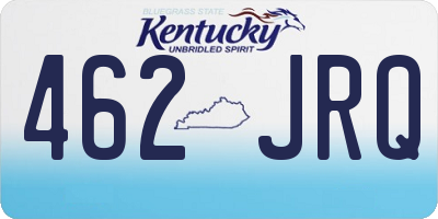 KY license plate 462JRQ