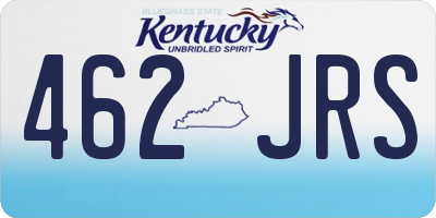 KY license plate 462JRS