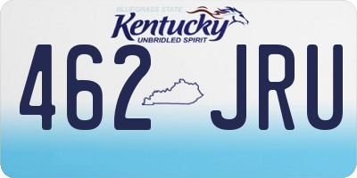 KY license plate 462JRU