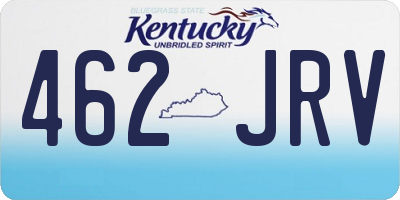 KY license plate 462JRV