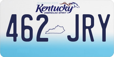 KY license plate 462JRY
