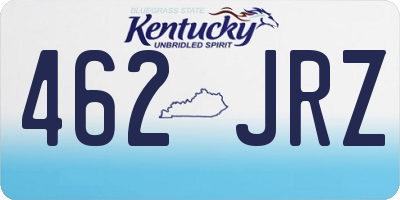 KY license plate 462JRZ