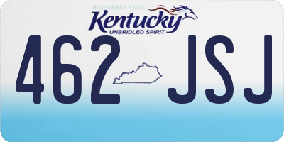 KY license plate 462JSJ