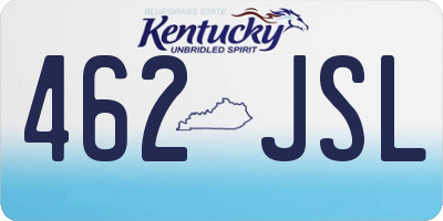 KY license plate 462JSL
