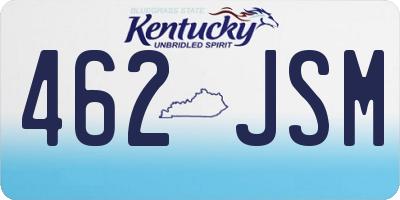 KY license plate 462JSM