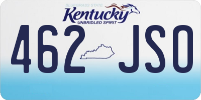 KY license plate 462JSO