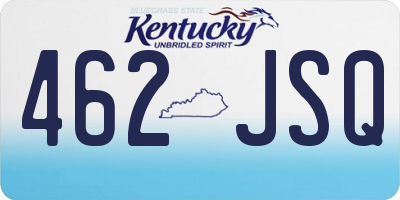 KY license plate 462JSQ
