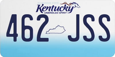 KY license plate 462JSS