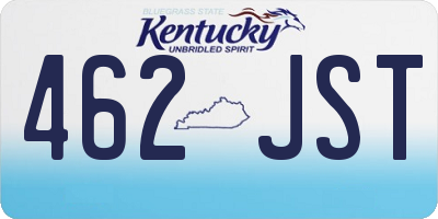 KY license plate 462JST