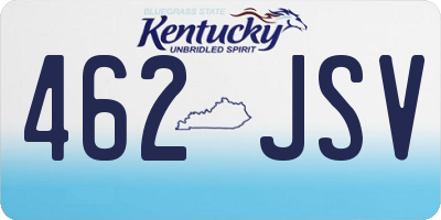 KY license plate 462JSV