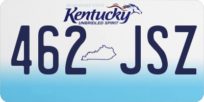 KY license plate 462JSZ